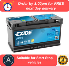 EK960 EXIDE AGM Car Battery