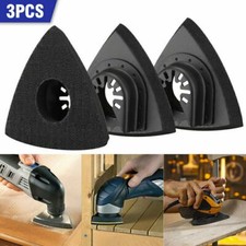 3x Triangular Sanding Pad Multi Tool Oscillating Sander Saw Blade Pad For DeWalt