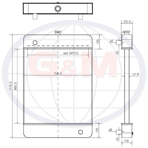Radiator for wilson fg - for,