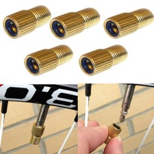 5Pcs Presta High Pressure to Schrader Car Type Valve Bike Pump Brass Adaptor
