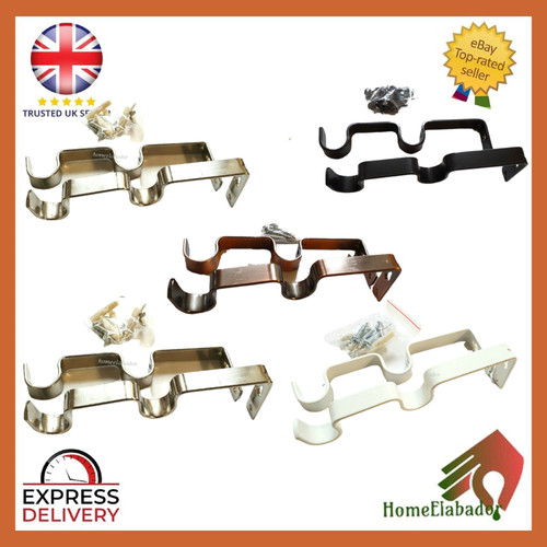 Curtain double pole bracket - pole,