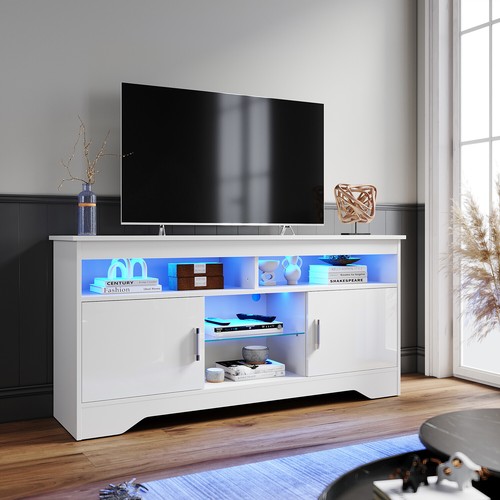 135cm stand cabinet white - tv,
