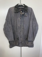 Barbour Beaufort Wax Jacket Grey Waxed Country Vintage Classic Coat Men’s