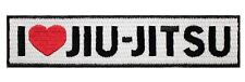 I Love Jiu Jitsu Patch (4.75") Iron/Sew-on Badge BJJ Gi Kimono Hat Gym Bag GIFT