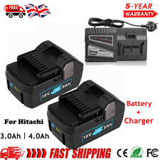 18V 6.0AH Li-ion Battery& Charger For Hitachi BSL1830 BSL1840 BSL1850 BSL1860