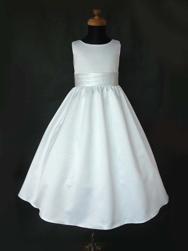 Flower girl dresses white - flower,