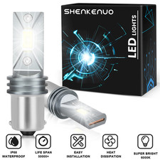 2X 1156 P21W BA15S 382 LED Reverse DRL Turn Sidelight Bulb CANBUS Error Free 12V