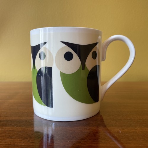 Orla kiely owl print mug - mug, fine