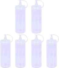 Sauce Bottle Plastic Clear Squeeze Mayo Ketchup Dispenser Bottle Condiment UK