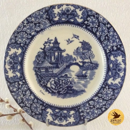 Swinnertons blue willow plate - swinnertons,