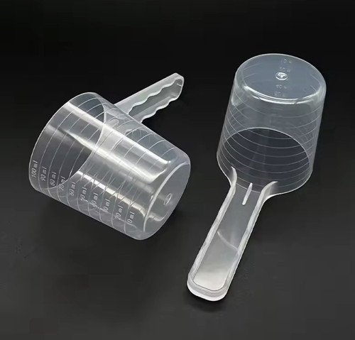Transparent pet food measuring - transparent,