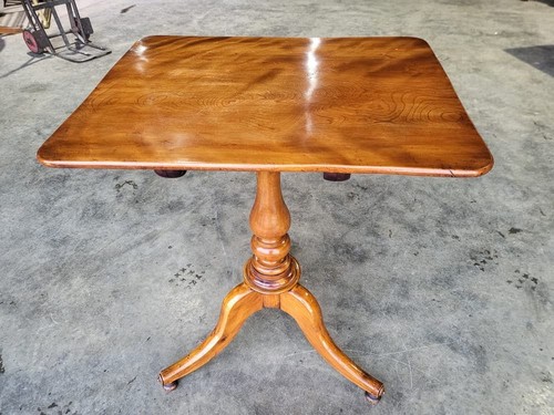 Antique small square tilt top
