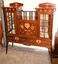 Mahogany Art Nouveau Drinks Cabinet Cocktail Server