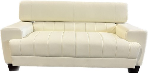 Seater faux leather sofa - leather,