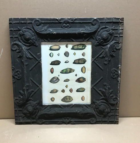 Antique vtg black - tin, ceiling