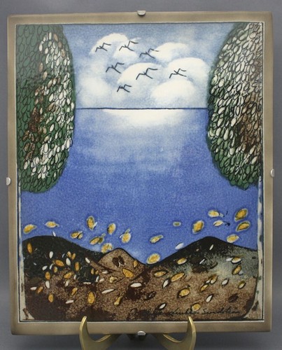 Autumn arabia wall plate - arabia,