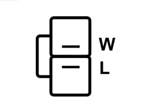 Alternator with belt pulley