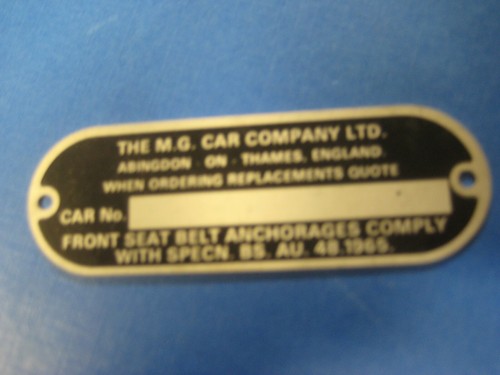 Chassis plate mgb midget - mgb,