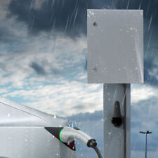 Steel Ev Charger Enclosure Weather Proof Electrical Box w/Lock Wall Socket Cover