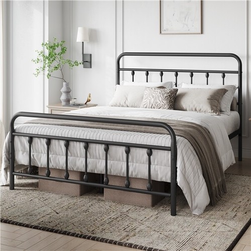 Single double king - metal, bed