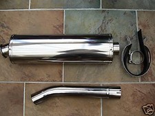 SUZUKI GSX1400 05-10 STAINLESS OVAL RACE CAN EXHAUST NEW
