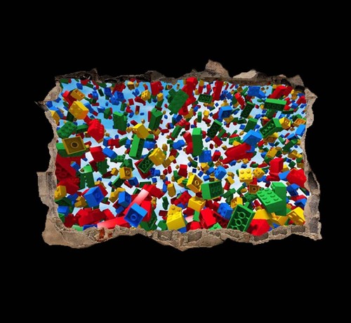 Lego brick wall sticker - lego,