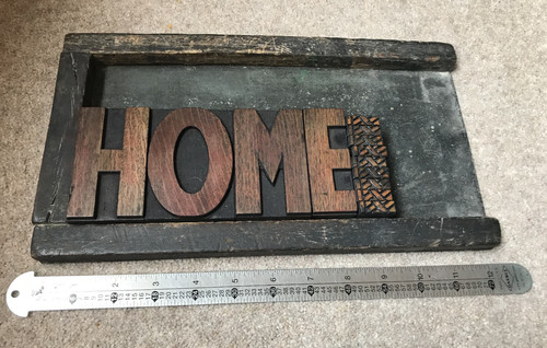 Letterpress wood - (18, line)