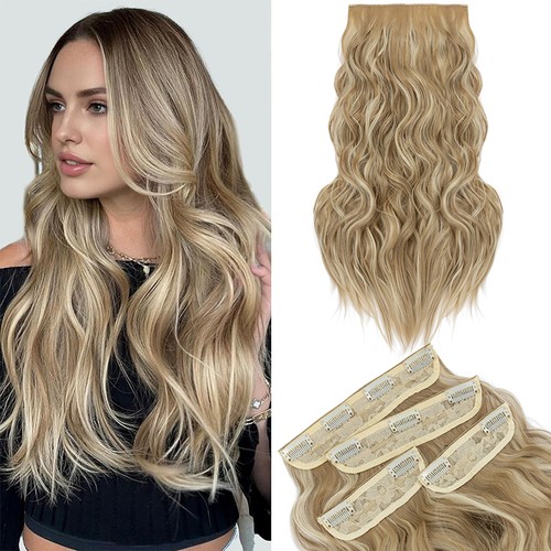 Wavy piece clip real as - 4, in