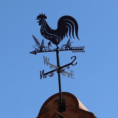 Metal cockerel weathervane - metal,