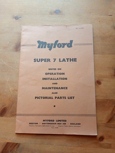 Original vintage myford super - original,