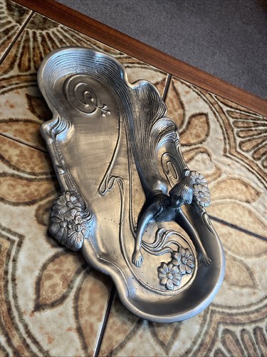 Vintage art nouveau pewter - nouveau,