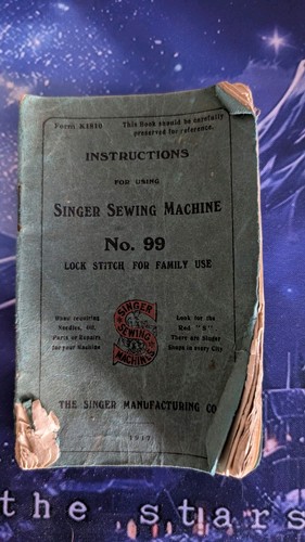 Singer instruction book - singer,