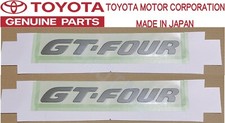 TOYOTA GENUINE 93-99 CELICA ST205 GT-FOUR Rear Spoiler Emblem Badge Set OEM Seal