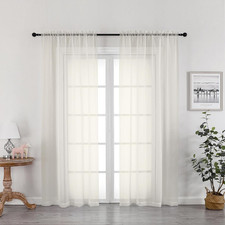 Ivory Sheer Curtains 72 Inches