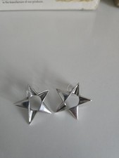 Star Earings Silver Studs In