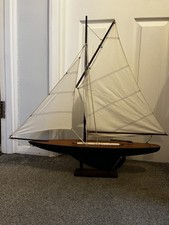 Vintage Pond Yacht Sailing