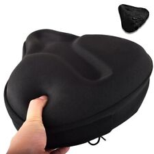 Extra Wide Comfy Cushioned Bike Seat Soft Padded Bicycle Gel Saddle Waterproof