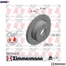 2x BRAKE DISC 150.3463.52 FOR