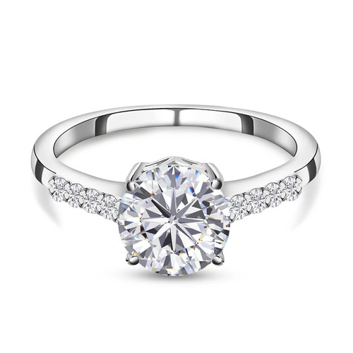 Tjc moissanite solitaire ring - moissanite,