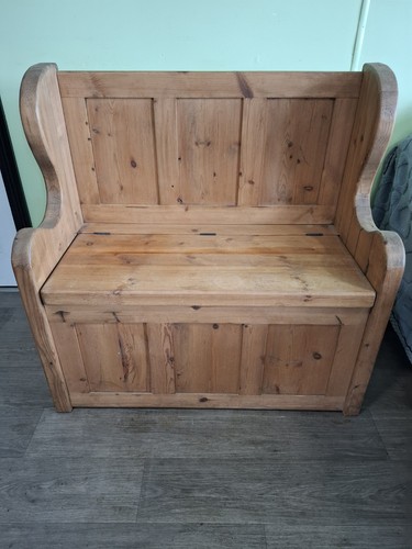 Solid pine monks bench - solid,