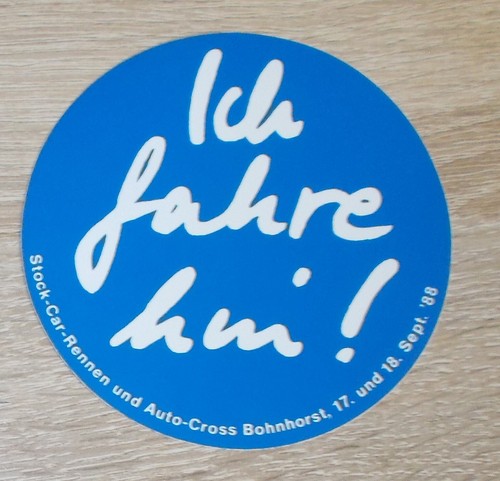 Old decal sticker - |, stock