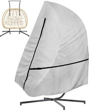 Patio Hanging Egg Chair Cover Double Seat , 600D Heavy Duty Waterproof Outdoo...