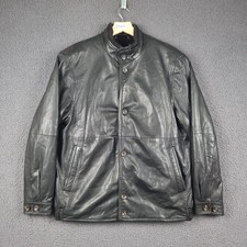 BUGATTI Leather Jacket Mens L