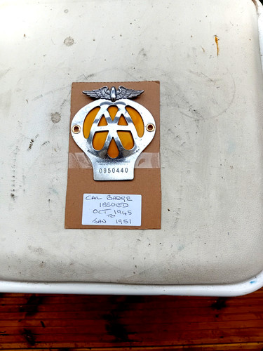 Vintage car badge a - vintage,