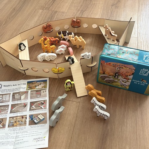 Noah ark tin wooden - noah’s, in