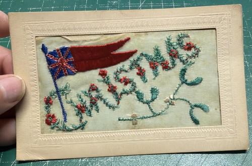 Ww1 silk postcard - ww1,
