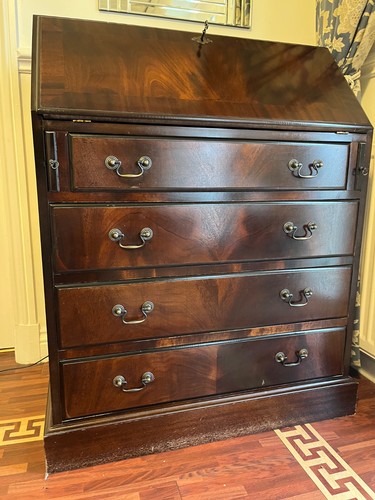 Vintage bureau writing desk - vintage,