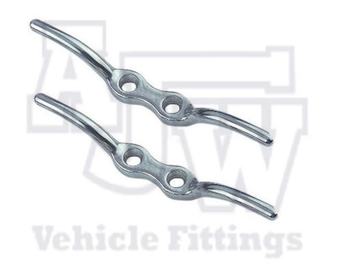 Rope cleat 114mm stainless - 2,