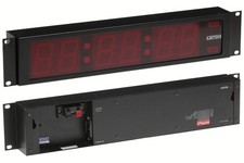 Leitch DTD-5220 Red LED Timecode Time Date Display Wall Clock 2U Rackmount