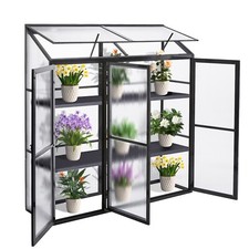 Aluminum with/without rear panel side greenhouse greenhouse early bed